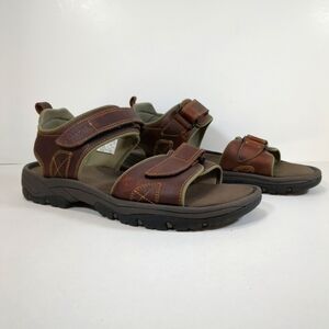Rockport Men's Brown Leather Sandals , Size 13